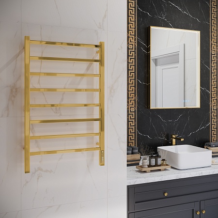 Ватикан П8 500х850 Электро Полотенцесушитель TERMINUS Золото Тверь - фото 3