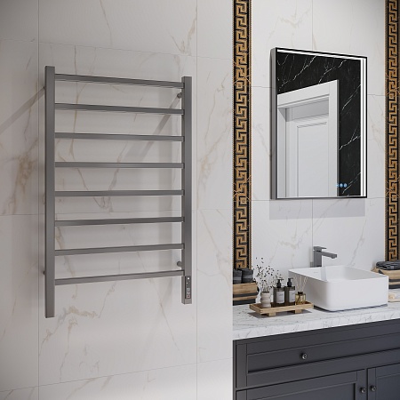 Ватикан П8 500х850 Электро Полотенцесушитель TERMINUS Оружейная сталь Тверь - фото 3