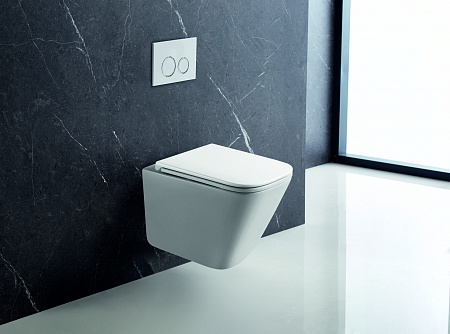 Подвесной унитаз безободковый Terminus Ватикан Monolit 490х340 белый Тверь - фото 1